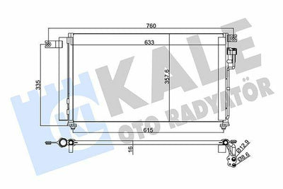 Kale Climate Radiator 345235 - Kia Rio 1.4 1.6 2005 Gasoline — Radiators & Fans