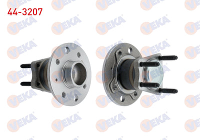 Veka 44-3207 Wheel Hub Left-Right Rear with Bearing Opel Vectra B 1.6i without ABS 4 Lug 1995-2003 — Hub Assemblies