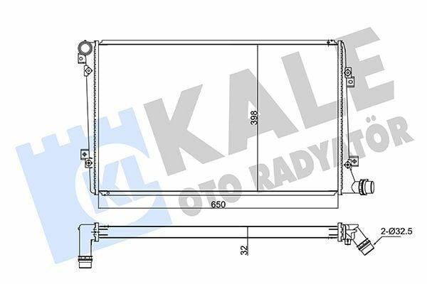 KALE Radiator 347505 For 04 Golf, Caddy, Passat — Radiators & Fans