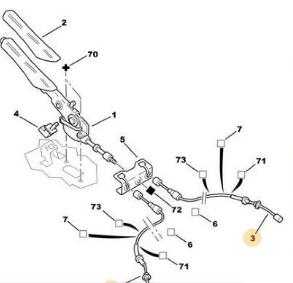 MOPAR (PSA) 4745.J1 El Brake Cable () — Brake Cables & Hardware
