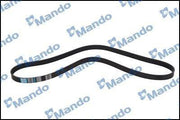 mando v-belt for 02 accent 1.5crdi, mando mb6pk1440 v-belt close-up MANDO V-Belt MB6PK1440 for 02 Accent 1.5CRDI - Durable and Reliable | 6PK1440 MANDO V-Belt for 02 Accent 1.5CRDI - 6PK1440 v-belt, mando, 02-accent, automotive, car-parts, mechanics, vehicle-maintenance, replacement-parts, engine-parts, ai-generated