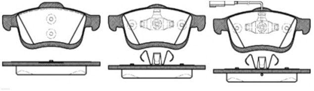 MGA 55126 Front Brake Disc Brake Pad-(Fiat:Doblo 1.3 JTD 2010-1.4 1.6 JTD 2.0Jtd) **Single with Connector** — Brake Pads