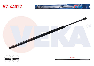 Veka 57-44027 Trunk Gas Strut 719mm / 870N Volkswagen Caddy III (2Kb, 2Kj and 2 more models — Support Rods & Struts