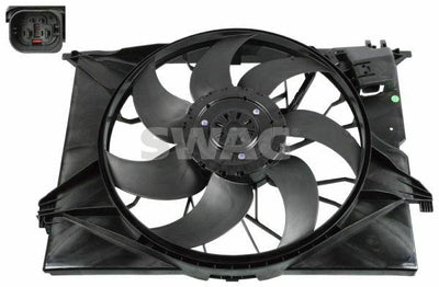 SWAG Radiator Fan Complete Assembly for S-Class W221 05-13 & C216 06-13 — Radiators & Fans