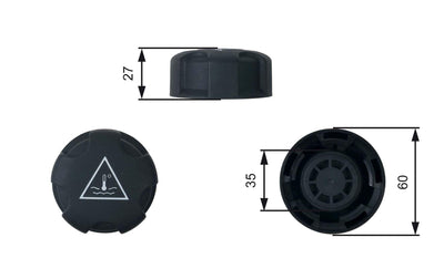 Gates RC247 Expansion Kavanoz Cover 16-1-Series (F20-F21) 3-Series (F30-F80) 5-Series (F07-F10-F11-F90-G30-G31)