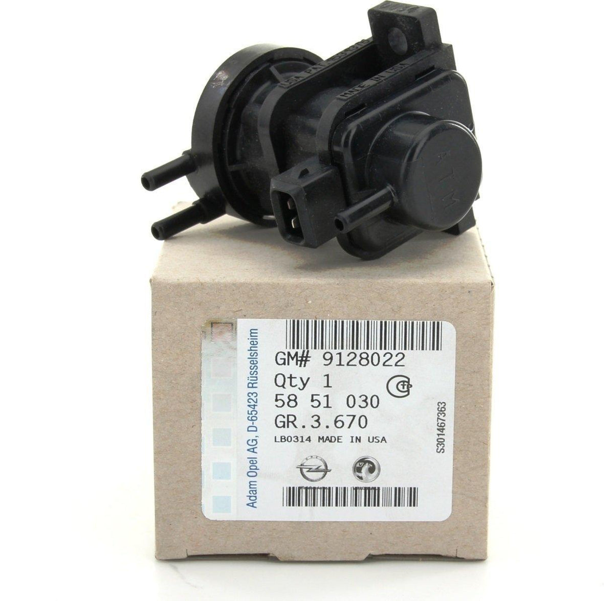 Opel Vectra B Turbo Solenoid Valve 2.0 Diesel - Genuine OEM Part for Car Owners & Opel Enthusiasts — Valves & Actuators