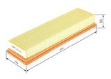 BOSCH 1457433592 - Air Filter for 307-C4 1.4 16V — Air & Cabin Filters