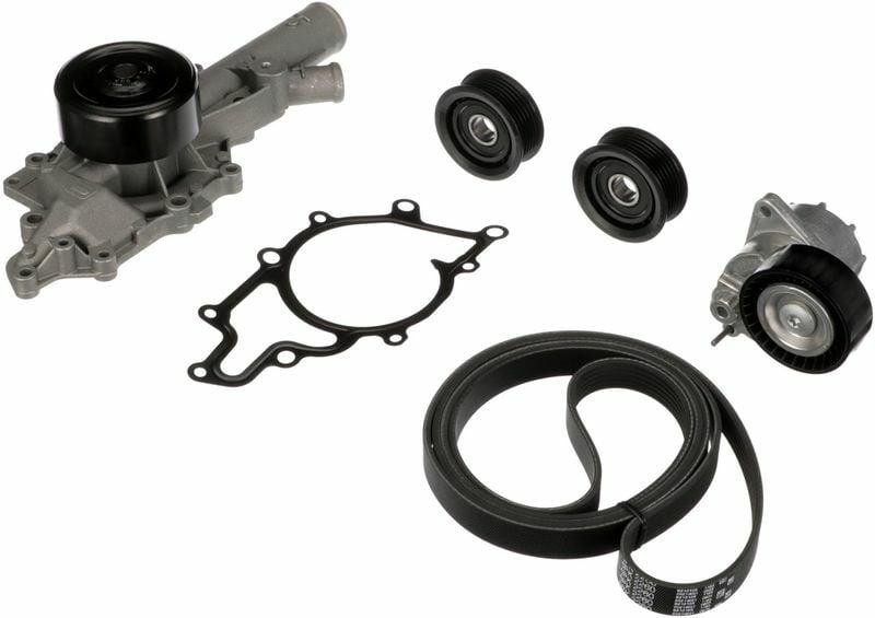 GATES Timing Belt & Water Pump Kit - Includes Water Pump & Timing Belt Assembly for C-Series & E-Se — Water Pump & Thermostat