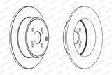 FERODO DDF1421 Rear Brake Disc - Durable Design for Toyota Corolla 1.4 D4D & 1.6 VVTI — Brake Rotors & Drums