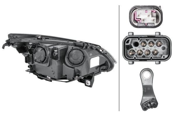 hella-left-halogen-headlight-for-bmw-e60, bmw-e60-halogen-headlight-installation-view HELLA Halogen Headlight - Left Side for BMW E60 2004-2009 | H7/H7 Bulbs HELLA Halogen Headlight for BMW E60 Left Side bmw-headlight, hella-headlight, halogen-lights, car-accessories, bmw-e60, car-replacements, vehicle-lighting, automotive-parts, car-owners, ai-generated