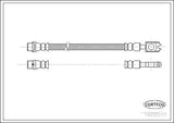 CORTECO Brake Hose VW A6 Quattro - 13.7 Inch — Brake Hydraulics