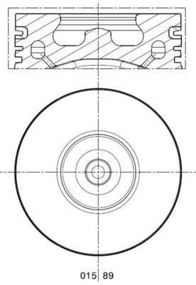 MAHLE 0158900 — Pistons & Rotating