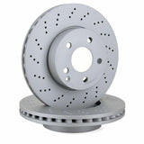 Zimmermann Front Brake Disc Set for Mercedes W204 C220 CDI - Delikli Type — Brake Rotors & Drums