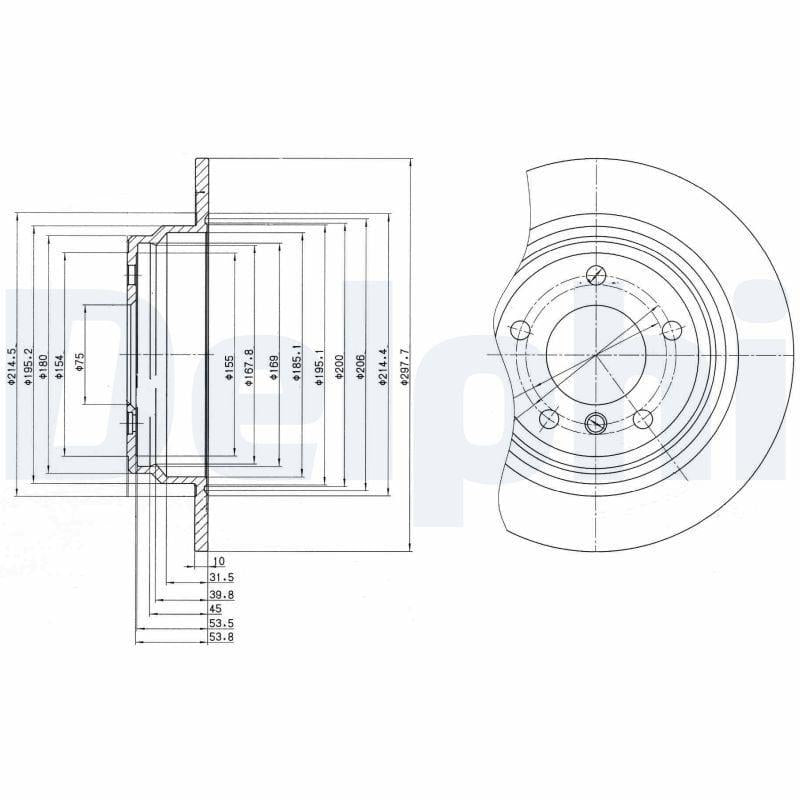 Delphi BG3044 — Brake Rotors & Drums