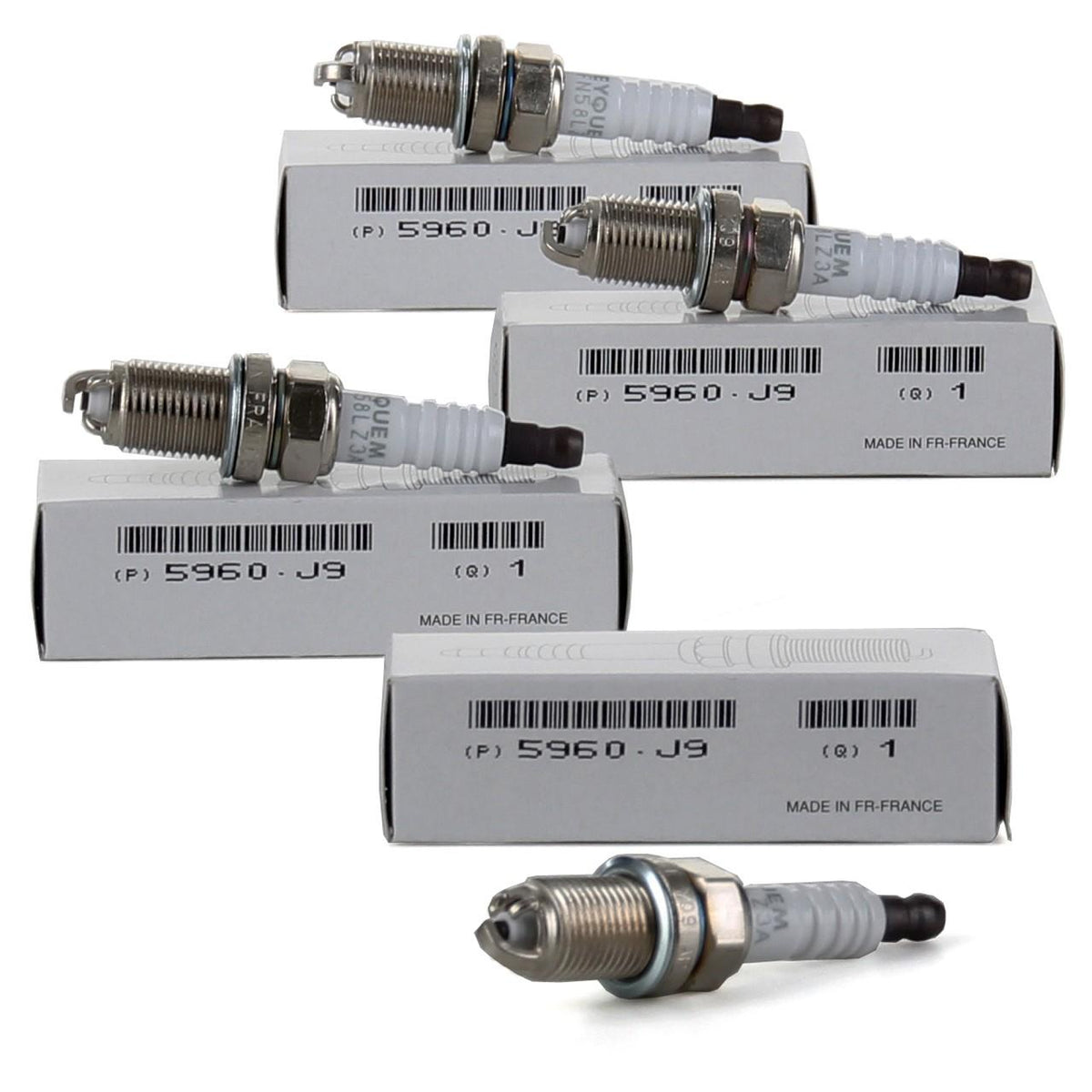 Citroen C3 2002-2009 1.4 Gasoline Spark Plug Set 4 Pieces Genuine Set — Auto Parts Hall, Coils & Plugs