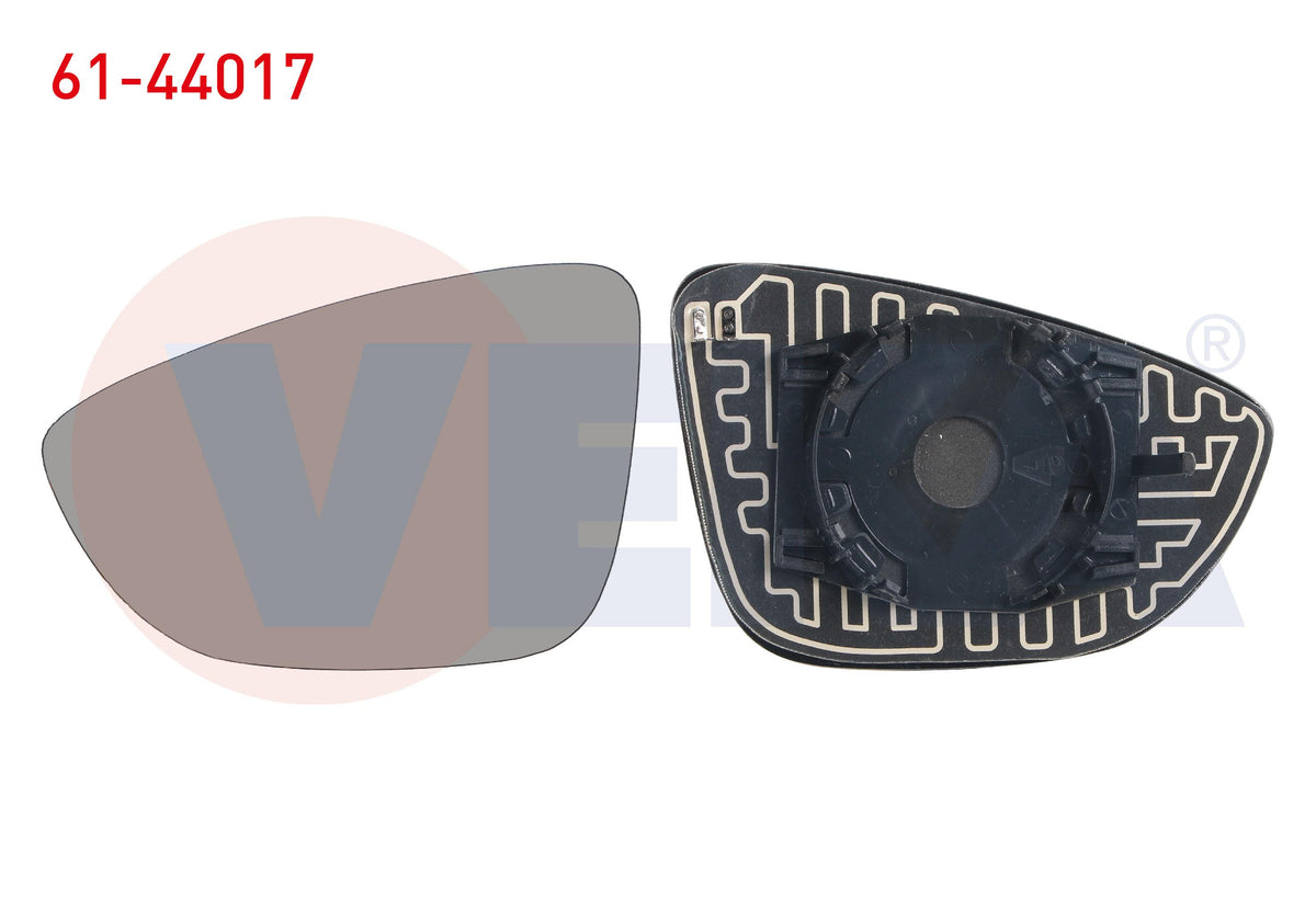 Veka 61-44017 Mirror Glass Left Heated Aspheric VW Passat 2011 — Mirrors