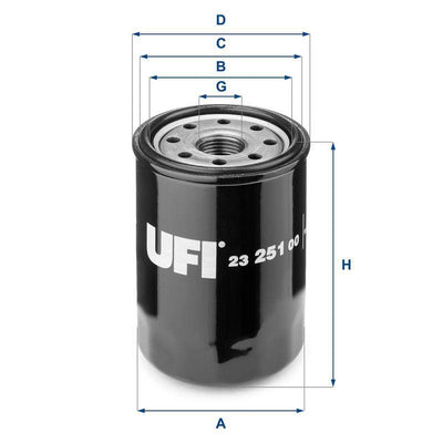 UFI Oil Filter - Compatible With Toyota Corolla 03-07 & Avensis 03-08 — Oil Filters