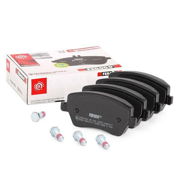 Ferodo FDB1617W Renault Clio 4 2012-2018 1.5 dCi Front Brake Pad Set Feredo — Brake Pads