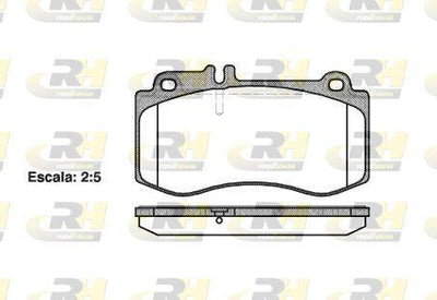ROADHOUSE 21406.00 Brake Pad CLS Shooting Brake X218 10 12 — Brake Pads
