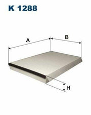 filtron k1288 pollen filter for vehicle, technical specifications of filtron k1288 FILTRON K1288 Pollen Filter - Premium Air Quality for Vehicle Owners | Length 14.25 in, Width 9.49 in, Height 1.38 in FILTRON K1288 Pollen Filter for 06 Crafter/Sprinter filtron, pollen-filter, vehicle-maintenance, air-quality, car-parts, car-accessories, 06-crafter, 06-sprinter, ai-generated, cabin-air-filter