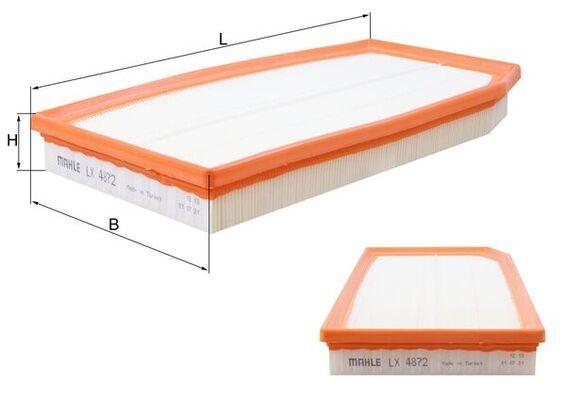 Mahle LX 4872 Air Filter Mercedes M264 W205/W213/W238/W253/W257 18- — Air & Cabin Filters