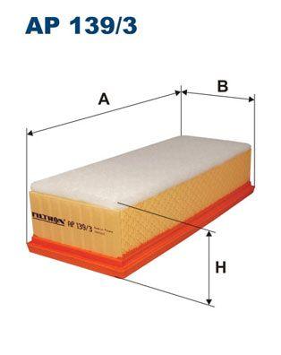 Filtron AP139-3 Air Filter 05-Caddy-Passat-Golf.5.6-Jetta 1.6Tdi-1.9Tdi-2.0 TDI with Foam — Air & Cabin Filters