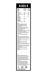 BOSCH 3397014621 Wiper Blade Set - 65cm + 50cm — Wipers