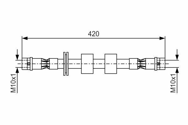 bosch-brake-hose-e31-e32-e34-front, high-performance-bosch-brake-hose BOSCH Brake Hose E-31/E-32/E-34 - High Performance for Car Owners & Mechanics | Length: 16.5 in BOSCH Brake Hose E-31/E-32/E-34 bosch, brake-hose, car-parts, mechanics, automotive, vehicle-owners, high-performance, e31, e32, e34, ai-generated