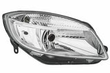HELLA Complete Right Headlight for Fabia 2007-2010 & Roomster 2006-2010 - Halogen Design — Headlights