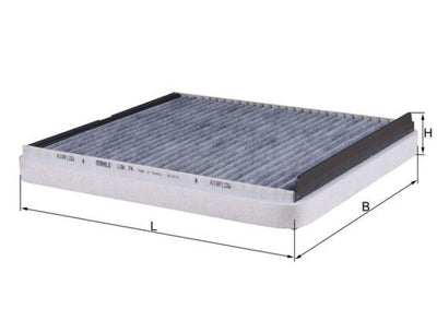 Mahle LAK74 Cabin Air Filter Astra G Zafira A Zafira B Bm 98 — Air & Cabin Filters