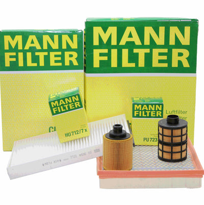 Mann Opel Astra H 1.3 Maintenance Filter Set - Includes Oil, Air & Fuel Filters — Maintenance & Service Kits