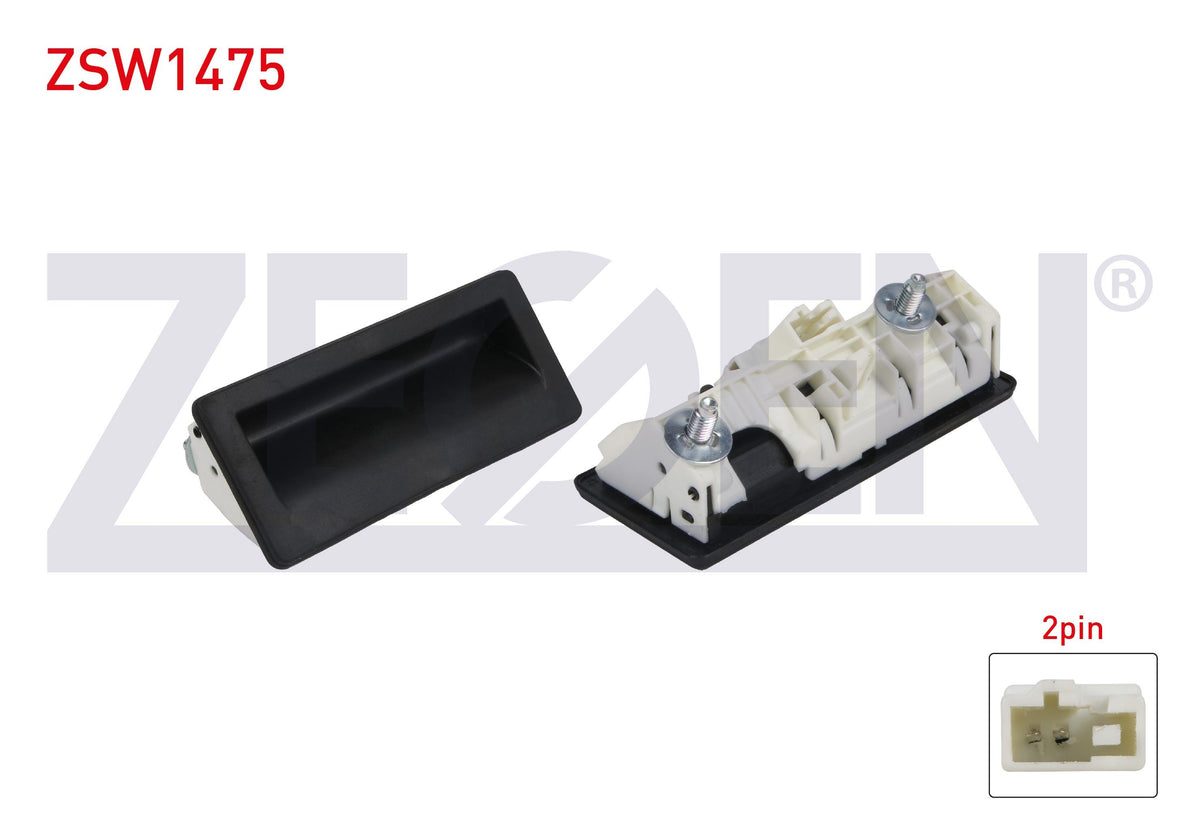 Zegen ZSW1475 Trunk Lock Butonu 2 Pin Volkswagen Golf Plus-Golf VI Variant-Passat-Sharan-Touran-Ti — Handles, Locks & Latches