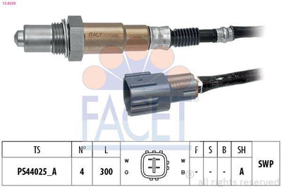 Facet 10.8269 Oxygen Sensor Yaris 05 C1 1.0 107 1.0 05 — Oxygen & Air-Fuel