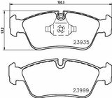 HELLA Pagid Brake Pad Set for BMW 1 Series & 3 Series E87 E90 — Brake Pads