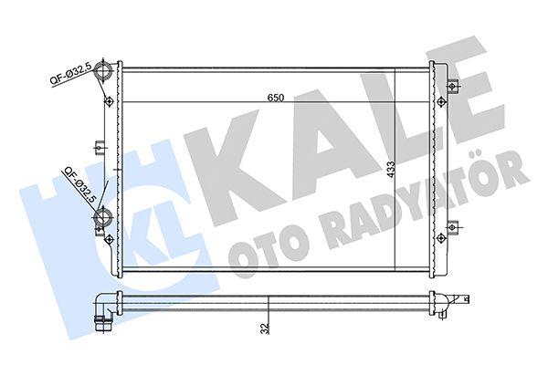 Kale 356985 Radiator Golf V/VI, Jetta III/IV and 8 more models — Radiators & Fans