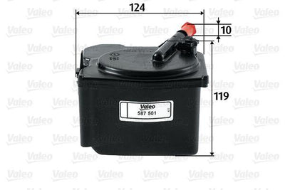Valeo 587501 Diesel Filter Berlingo C3 C4 C5 Xsara Picasso P206 P207 P307 C5 II C5 III Partner Tepe Berlingo — Fuel Delivery