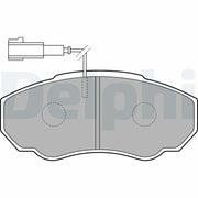 delphi lp1750 brake pad set for ducato, front view of delphi brake pads, technical specifications of delphi brake pads DELPHI LP1750 Brake Pad Set for Ducato Minibuses and Vans - Perfect for Vehicle Owners and Mechanics | Low-Metallic Composition DELPHI LP1750 Brake Pad Set - Durable Performance delphi, brake-pads, automotive-parts, ducato, mechanics, vehicle-owners, low-metallic, brake-systems, fmsi-code-d1198-8318, ai-generated