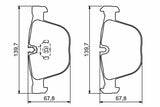 BOSCH 0986494325 - Brake Pads for X5 & X6