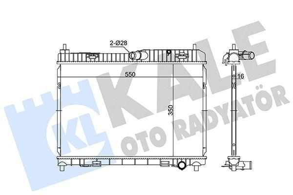 Kale Radiator 363510 - Water Radiator for Ford Fiesta and B-Max — Radiators & Fans