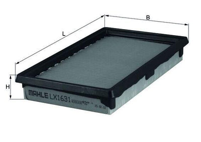 Mahle LX1631 Air Filter Nissan Qashqai J10/Note E11/Micra K12/Cube 1.5-1.6 — Air & Cabin Filters