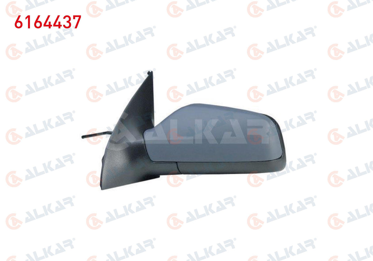 Alkar 6164437 Outer Rear View Mirror Left Mechanical Primed Opel Astra G 1998-2004 — Mirrors