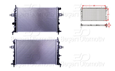 Wisco 2113713-00 Water Radiator Brazing At 600X377x22 Opel Astra G Zafira 1.4 1.6 1998 > — Radiators & Fans