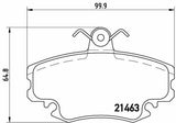 Brembo P68008 Front Brake Pads - High Performance for Renault R19, R21 and 2 more models