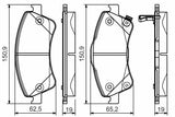 BOSCH Brake Pad Set for Auris and Avensis — Brake Pads