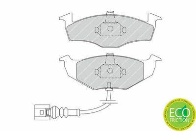 FERODO FDB1634 Front Brake Pad - Compatible with Polo, Ibiza, and Cordoba — Brake Pads