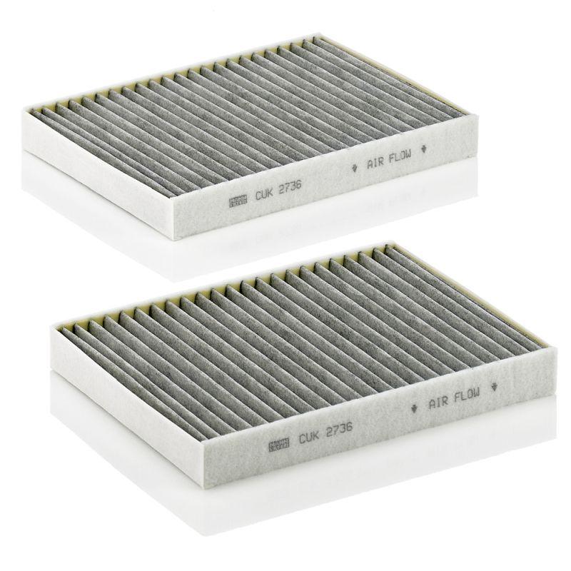 Mann CUK2736-2 Cabin Air Filter BMW 5 Series E39 520-523-525-528-530i with Carbon — Air & Cabin Filters