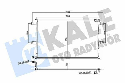 KALE Climate Radiator Condenser - 96 Polo, Caddy, Ibiza & Cordoba — Condensers & Evaporators