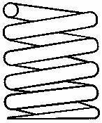 SACHS Rear Coil Spring 339mm for E-Class W124, S124, C124 (1993-1995) — Springs