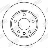 JURID Brake Disc Set for VW Polo 1.4 16V & TDI — Brake Rotors & Drums