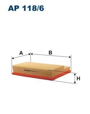 FILTRON AP118-6 Air Filter - High Performance Filter for C-Series (W202) — Air & Cabin Filters